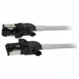 Synergy21 Patch Cable RJ45, CAT6A 500MHz, 1.5m, Grey, S/FTP, Slimline Round d=4.5mm, TPE/LSZH (Superflex), AWG28, su CAT7 Raw Connector, Rotatable Connector