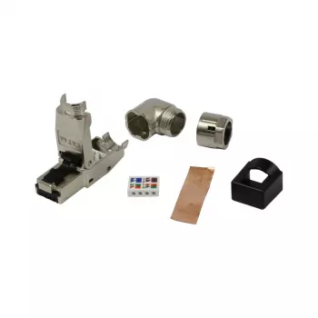 SYNERGY21 RJ45 lauko montavimo kištukas be įrankių Cat.6A ekranuotas tiesus/kampinis (S216569)