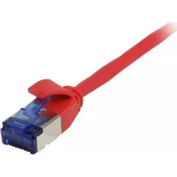 SYNERGY21 Patch Cable RJ45, CAT6A 500MHz, 7,5m, Raudona, U/FTP, Slimline Round d=3,8mm, TPE (Superflex), AWG32