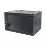 ALLNET 19 inch sieninis spintos korpusas 18U 1 dalies gylis 600mm juodas plokščios pakuotės SMA serija