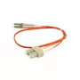 SYNERGY21 Fiber Optic Patch Cable 0.5m OM2 LC to SC Duplex Orange