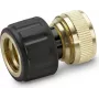 Kärcher Premium Line žarnos jungtis su vandens stabdymu - suderinama su 1/2 inch ir 5/8 inch žarnomis, juoda/geltona