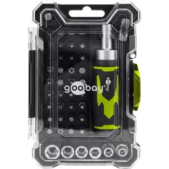 Goobay Tools 43 dalių precizinis atsuktuvų rinkinys su antgaliais (77842)