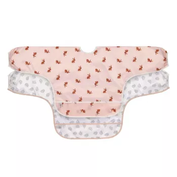 Lassig Little Forest Bunny ilgomis rankovėmis seilinukų rinkinys 6m+