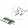 Delock Mini PCIe I/O Full Size Card to 8 x Serial RS-232 DB9 with Standard and Low Profile Slot Brackets