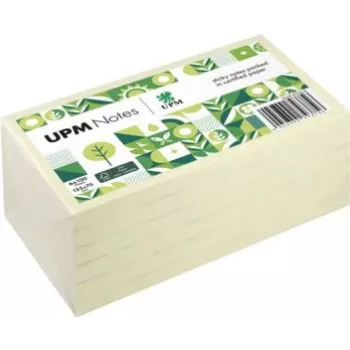 UPM Notes Lipnūs lapeliai 125x75mm 6 bloknotai geltoni (5655-01PG-6)