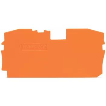 WAGO 2010-1292 Galinė ir tarpinė plokštelė, oranžinė, 1 mm storio, 67,2 mm ilgio, 33,5 mm aukščio, skirta TOPJOB® S 2010 serijai