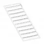 WAGO 793-5566 Žymėjimo juostelė, 5 mm žingsnis, nespausdinta, balta, 100 vnt., skirta gnybtų blokams 2001-2020 serijos