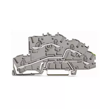 WAGO 2003-7645 TOPJOB S 4-ių laidų praėjimo gnybtų blokas, pilkas, 32A, 1000V, Push-in CAGE CLAMP, DIN bėgelis
