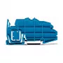 WAGO 2009-305 - Mėlyna - 7.5 mm - 96 mm - 42.5 mm - 13.319 g