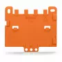 WAGO 222-505 5-ių laidų kompaktiška sujungimo jungtis, 0,08–4 mm², permatoma/oranžinė