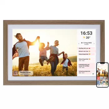 Rollei Smart Frame 212 21.5 colio didelio formato skaitmeninis nuotraukų rėmelis rudas