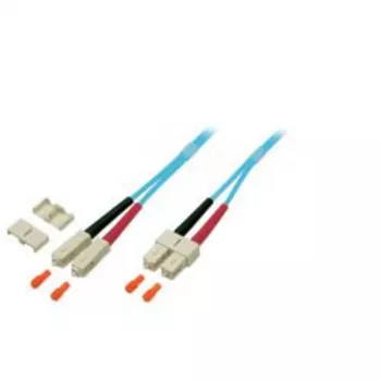 EFB Elektronik O7413.10 Duplex Jumper SC-SC 50/125 µm, 10 m, OM3, Turquoise