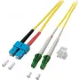 EFB-Elektronik Duplex Jumper LC/APC-SC 9/125µ, OS2, LSZH, Geltona, 2.0mm, 3m