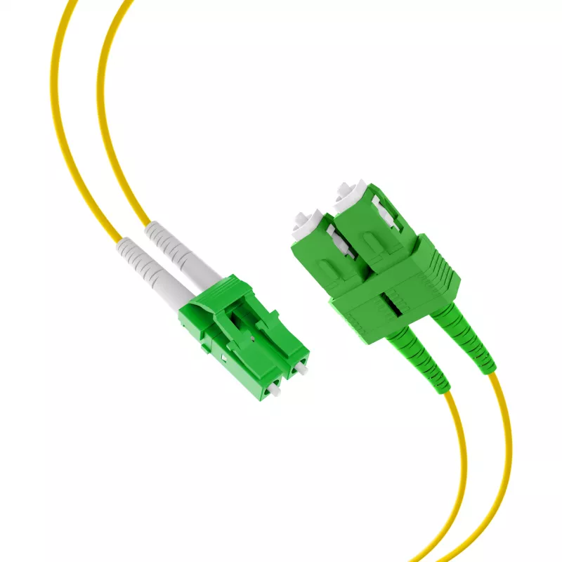 EFB Elektronik Duplex Patchkabel LC/APC-SC/APC OS2 G652D 1m LSZH 2mm gelb