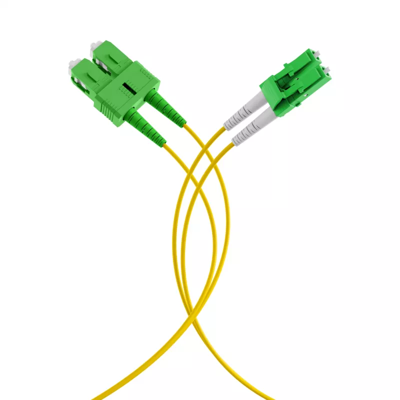 EFB Elektronik Duplex Patchkabel LC/APC-SC/APC OS2 G652D 1m LSZH 2mm gelb