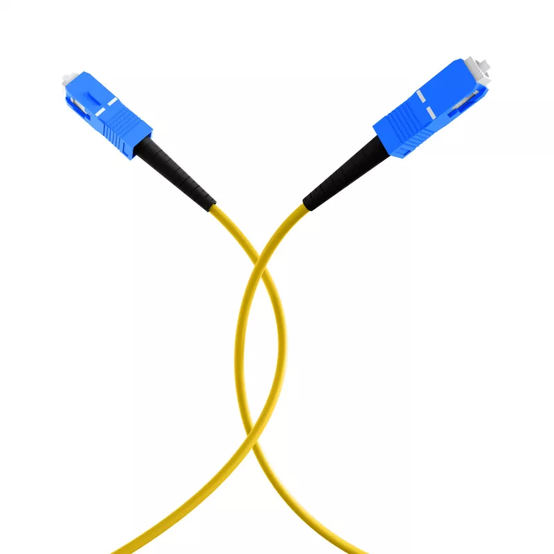 EFB Elektronik Simplex Fiber Optic Patch Cable SC-SC OS2 G657.A2 15m 3.0mm Yellow 9/125µm