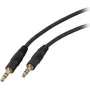 EFB-Elektronik Audio Connection Cable, 3.5mm Stereo Jack, 5 Meter, Black