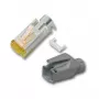 EFB RJ45-Hirose Connector STP, TM31 šviesiai pilka, 100 vnt., 3 elementų, Cat.6A