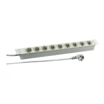EFB Elektronik Koop PROFIversal Power Strip (montuojamas į stelažą) - AC 250 V - Įvadas: CEE 7/7 - Išvadai: 9 x CEE 7/3