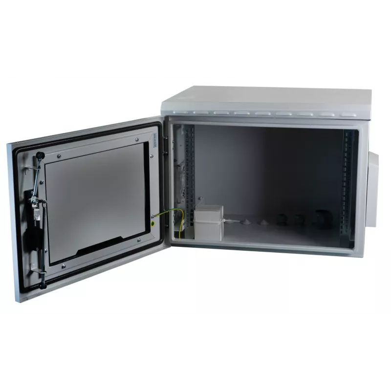 EFB Elektronik 19 inch sieninis korpusas IP55 9U stiklinės durys gylis 600 mm RAL7035