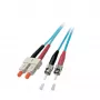 EFB Electronics Duplex Jumper SC-ST 50/125 OM3 LSZH Aqua 3.0mm 40m