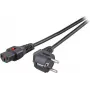 EFB Elektronik maitinimo laidas CEE7/7 90° kampu - C13 180° IEC Lock juodas 5,0 m
