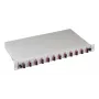 EFB Elektronik Splice Box SC 50/125 µm OM4 Ištraukiamas, 24 Pigtails Offset / 12 Couplings