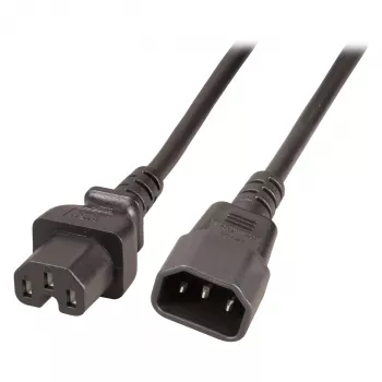 EFB Electronics Karštų prietaisų ilginimo laidas C14 180° - C15 180° Juodas 3 m 3 x 1,00 mm² VDE (EK585.3V2)