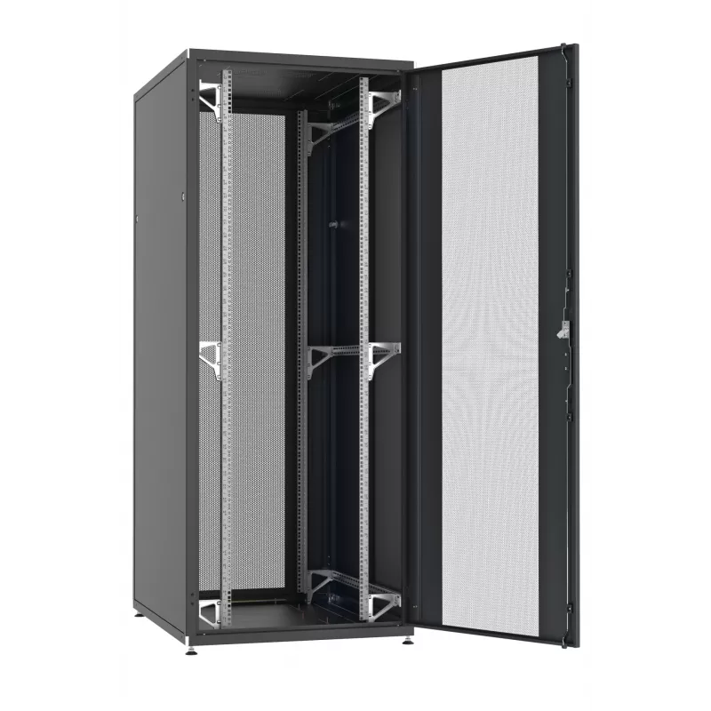 EFB ELEKTRONIK 19 inch Server Rack PRO 24HE, 800x1200 mm, Single-Section Front and Rear Door, RAL 7035