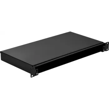 EFB Elektronik VSB-F-SW Splice Box Fixed 1U Without Front Panel Unpopulated Black