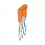 Weidmüller ZQV 2.5N 3 skersinis jungiklis, A serija, 2,5 mm², 3 polių, oranžinis