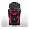 Leicke DJ ROXX TROLLEY PRO nešiojama PA garsiakalbių sistema su Bluetooth, 100W RMS, 10 inch žemų dažnių garsiakalbiu, LED lemputėmis, vežimėliu, mikrofonu, nuotolinio valdymo pultu