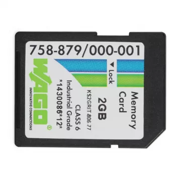 WAGO 758-879/000-001 - 2 GB - SD - NAND - 20 MB/s - 17 MB/s - Juoda