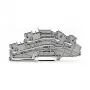 WAGO 2003-6642 Praeinanti gnybtų jungtis, TOPJOB® S, 2 laidininkai, 4 mm², pilka, 800 V, 24 A