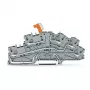 WAGO TOPJOB S N-Atjungimo gnybtų blokas su PE, 3 laidininkai, Push-in CAGE CLAMP, pilkas, 2003-6644
