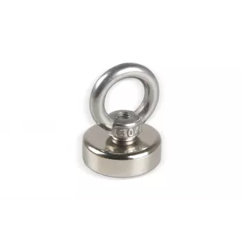 Eichner akutiniai magnetai sidabriniai, metaliniai, Ø 2,5 x 7,7 cm, 5 vnt.
