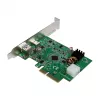 LogiLink PCI Express USB 3.2 kortelė, 5 Gbps, 2 išoriniai + 3 vidiniai USB-A prievadai