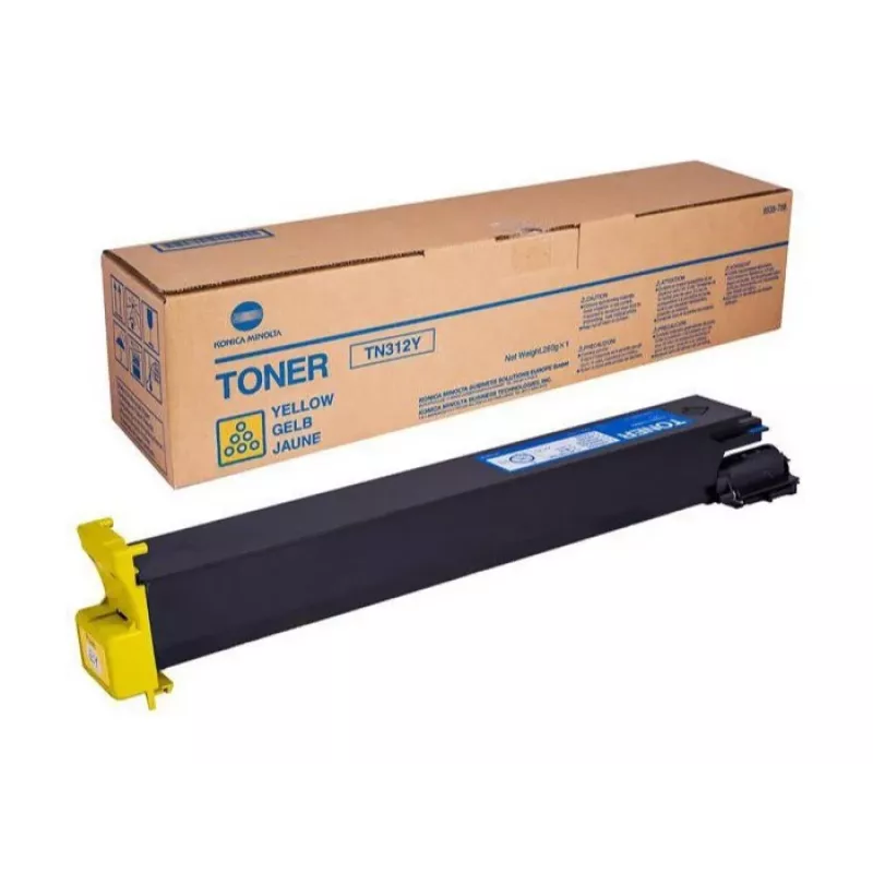 Konica Minolta TN-312Y Original Yellow Toner Cartridge (12,000 Pages)