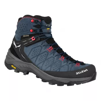 SALEWA Alp Trainer 2 Mid GTX Moteriški žygiavimo batai - Java Blue/Fluo Coral - UK 4 (EU 36,5)