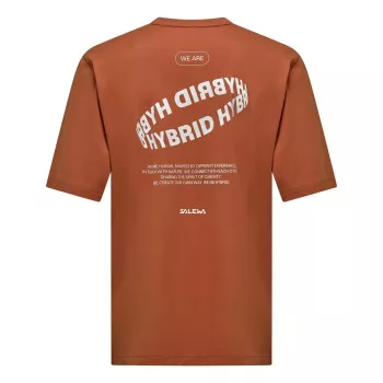 Salewa Eagle Hybrid Loose T-Shirt - Coffee Brown, Dydis L