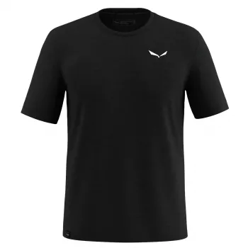 Salewa Eagle Minilogo AM T-Shirt - Black Out, Dydis M