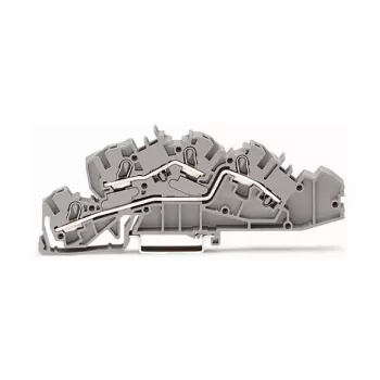 WAGO 2005-7642 Praeinantis gnybtų blokas, 4 mm², 32 A, 400 V, pilkas, CAGE CLAMP