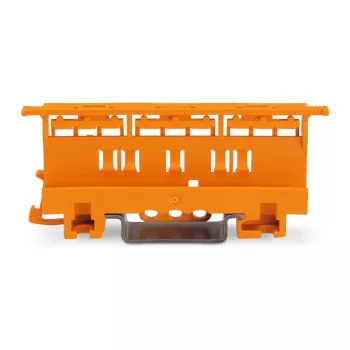 WAGO 221-500 Montavimo laikiklis 221 serijos sujungimo jungtims, poliamidas, oranžinis, 17,5 mm x 25,5 mm x 77,6 mm