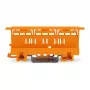 WAGO 221-500 Montavimo laikiklis 221 serijos sujungimo jungtims, poliamidas, oranžinis, 17,5 mm x 25,5 mm x 77,6 mm