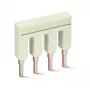 WAGO 2002-408 TOPJOB S 4-ių laidų praėjimo gnybtų blokas, 2,5 mm², 25 A, pilkas, montavimui ant DIN bėgio