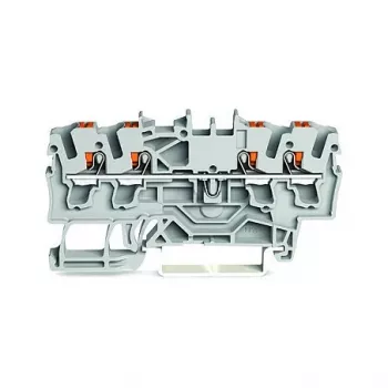 WAGO Praeinamoji gnybtų jungtis 4 laidininkų Push-in 2,5 mm² pilka