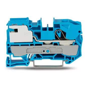 WAGO Neutral Disconnect Terminal 10 mm² 1 Conductor Blue
