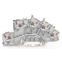 WAGO gnybtinis blokas 2203-7646 su mygtuku 2,5 mm² pilkas