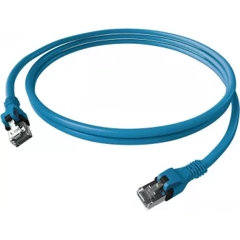 EasyLan saCon DualBoot Patch Cable Cat.6A S/FTP Blue 7.5m